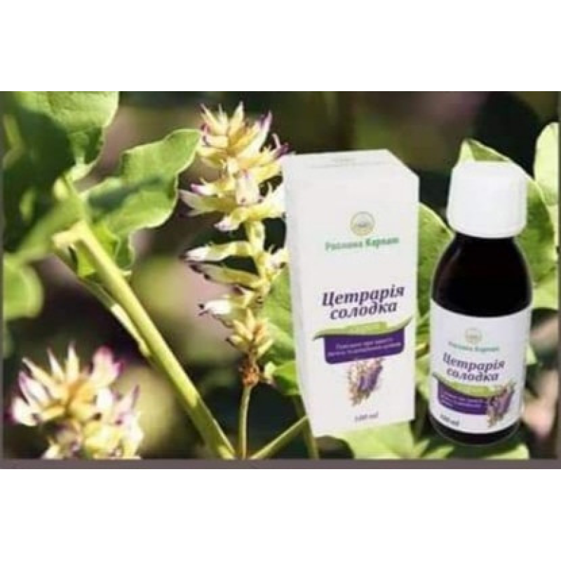 Сироп Цетрарія-Солодка – фітобіотик, при запальних захворюваннях Кількість в упаковці: 100 мл