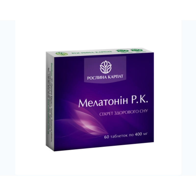 Мелатонін Р.К. — здоровий сон Кількість у пакованні: 60 таб