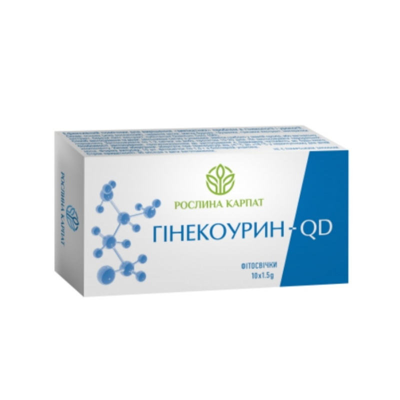 Фітосвічки Гінокоурин-QD — у разі «делікатних» проблем у урології та гінекології Кількість у пакованні: 10 шт