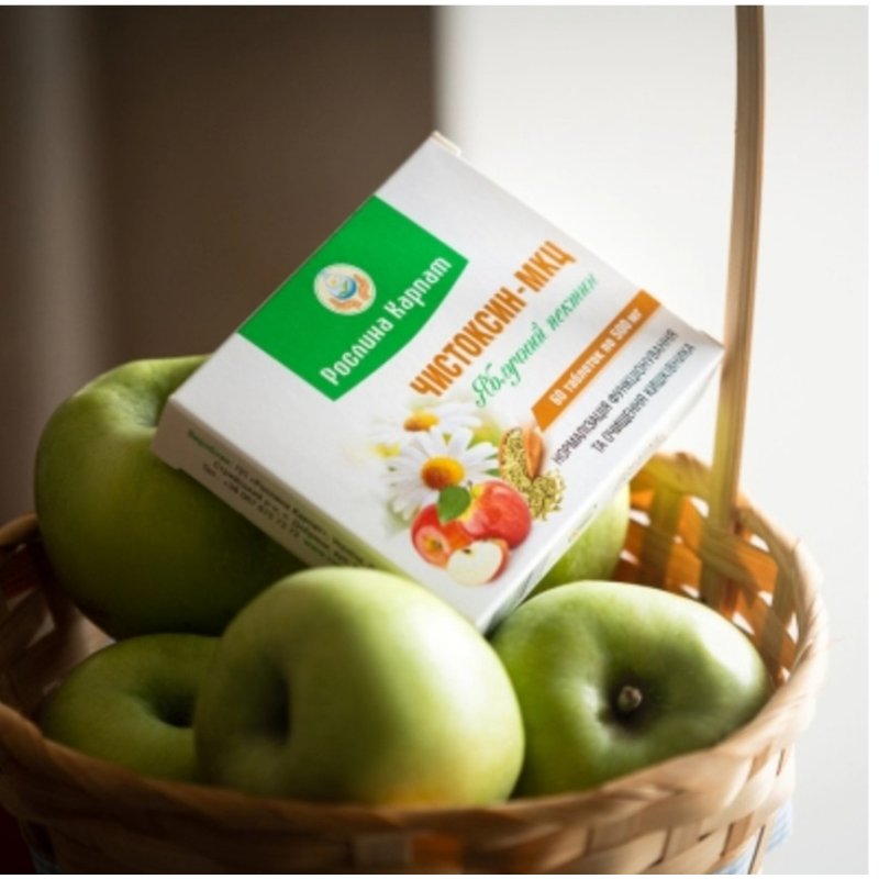 Очищення кишківника — Чистоксин-МКЦ Кількість у пакованні: 60 таб