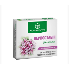 Нервостабін — заспокійливий Кількість у пакованні: 60 таб