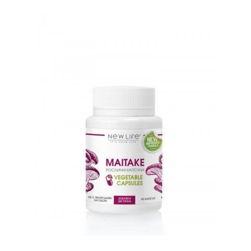 MAITAKE МАЙТАКЕ 60 РОСЛИННИХ КАПСУЛ У БАНОЧЦІ