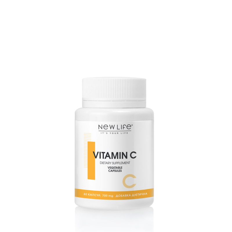 VITAMIN C ВІТАМІН С 60 РОСЛИННИХ КАПСУЛ У БАНОЧЦІ