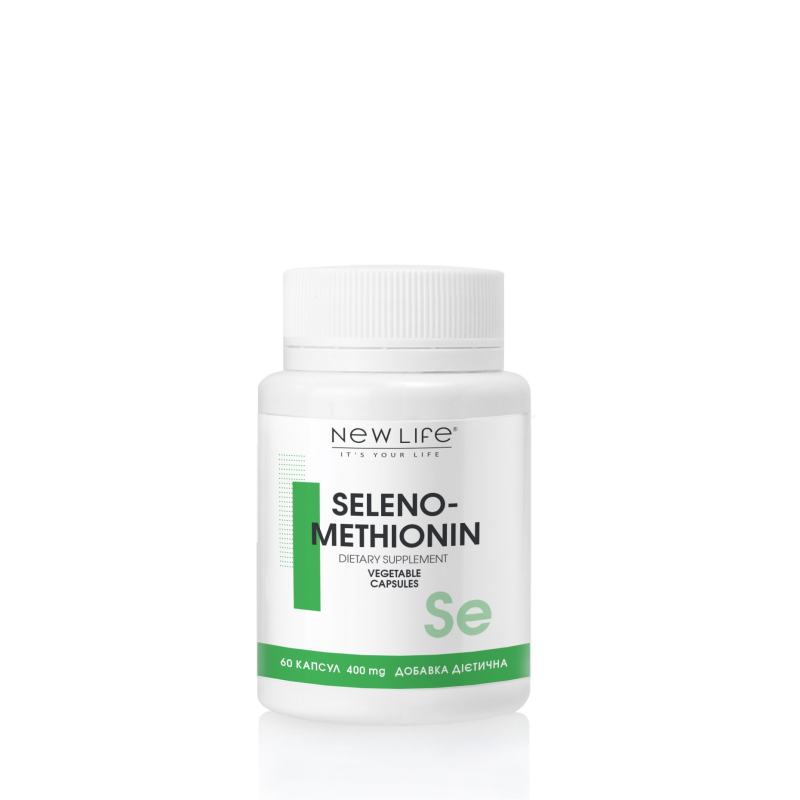 SELENOMETHIONIN СЕЛЕНОМЕТІОНІН 60 РОСЛИННИХ КАПСУЛ У БАНОЧЦІ