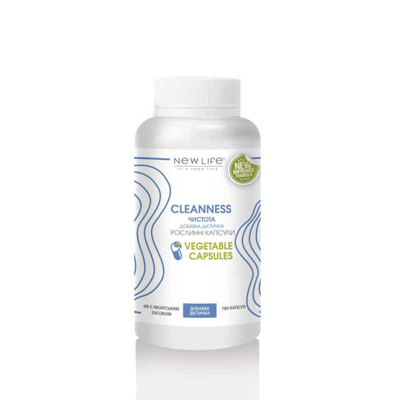 CLEANNESS ЧИСТОТА 180 РОСЛИННИХ КАПСУЛ У БАНОЧЦІ
