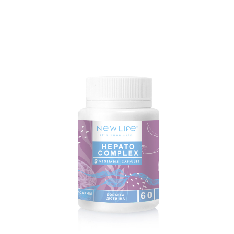 HEPATO COMPLEX ГЕПАТО КОМПЛЕКС 60 РОСЛИННИХ КАПСУЛ У БАНОЧЦІ