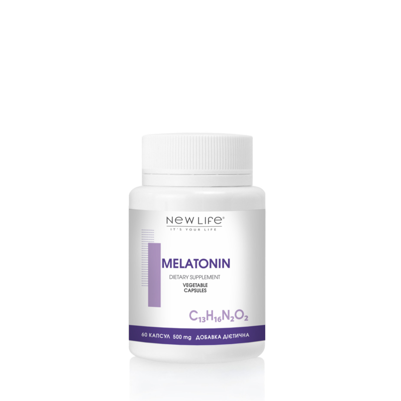 MELATONIN МЕЛАТОНІН 60 РОСЛИННИХ КАПСУЛ У БАНОЧЦІ