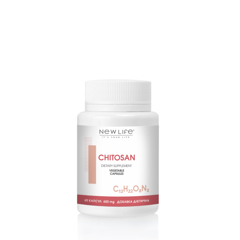CHITOSAN ХІТОЗАН 60 РОСЛИННИХ КАПСУЛ У БАНОЧЦІ